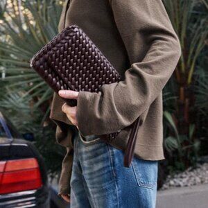 MOVING SALE | Buy by 2/21 | Zara Braided Burgundy Brown Red Shoulder Bag, NWOT